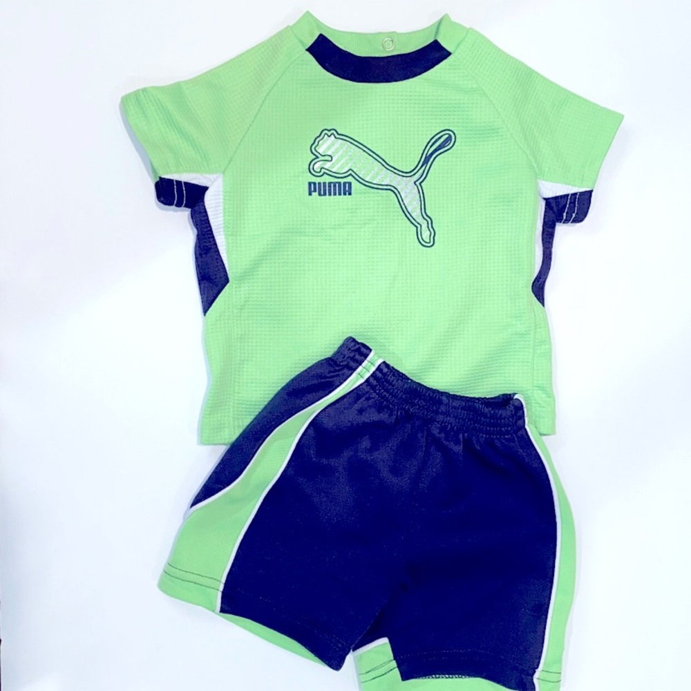 Puma 6-9 Months Shirt and Shorts Outfit